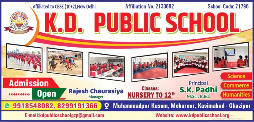 Banner : K.D.Public School, Muhammadpur, Ghazipur
